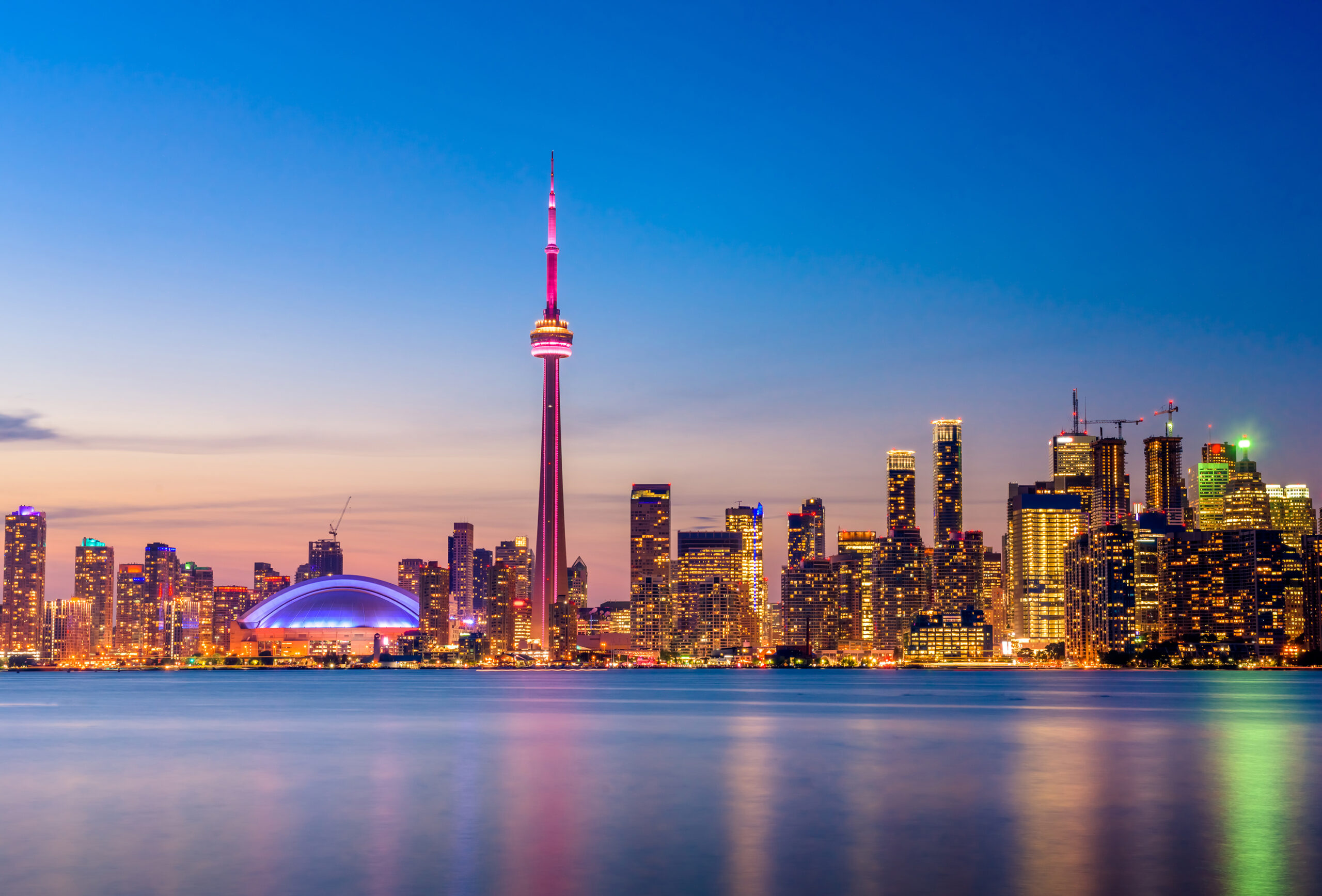 Toronto City Skyline at Night