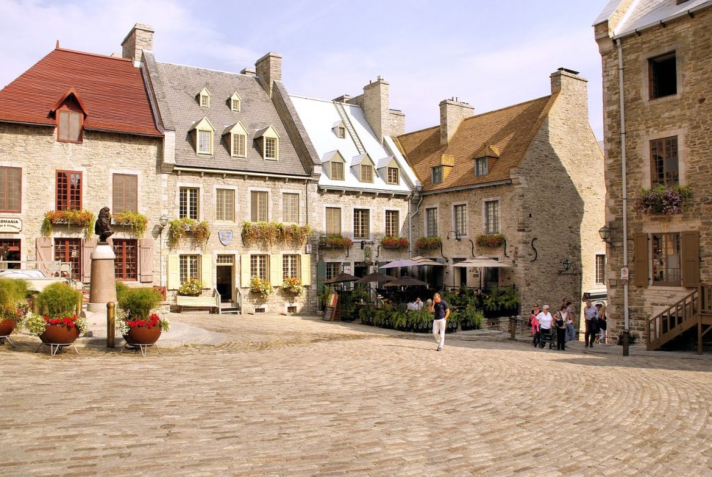 Place Royale in lower town quebec city