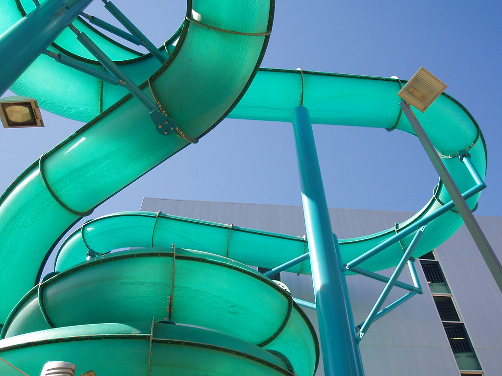 Waterpark slides